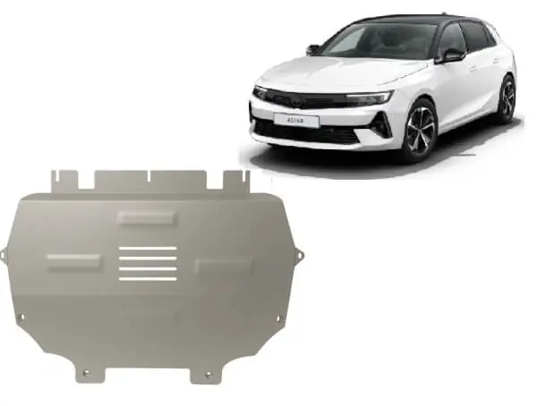 Pohjapanssari Opel Astra (2021➟), moottori, vaihdelaatikko, jäähdytin, etupuskuri, alumiinia 🙂 Flash-Tarjous