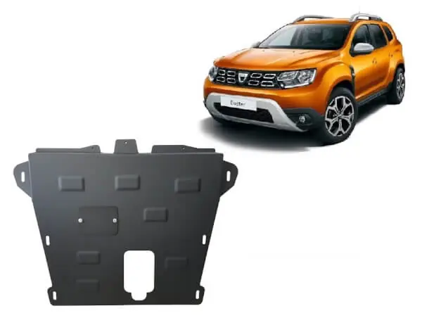 Alennettu Pohjapanssari Dacia Duster (2018-2024), moottori, vaihdelaatikko, terästä 🙂