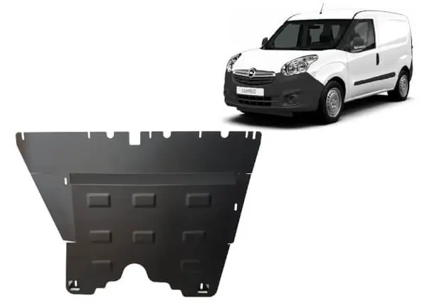 Pohjapanssari Opel Combo (2010-2017), moottori, vaihdelaatikko, jäähdytin, terästä 🙂 Pakollinen (Must-Have)