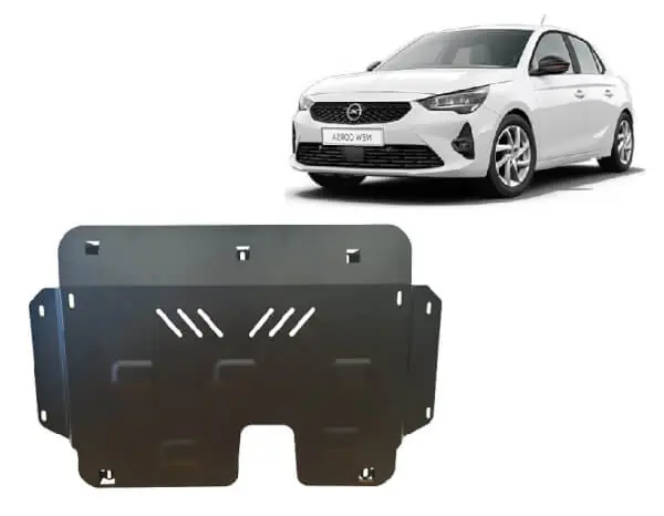 Pohjapanssari Opel Corsa (2019➟), moottori, vaihdelaatikko, jäähdytin, terästä 🙂 Turvallinen Maksu