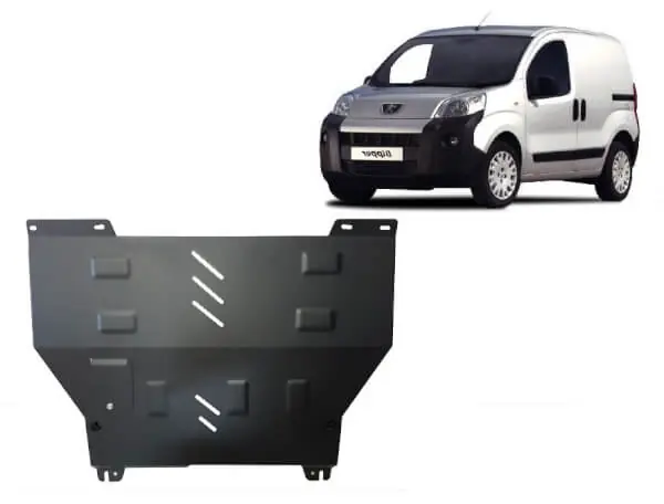 Pohjapanssari Peugeot Bipper (2007-2021), moottori, vaihdelaatikko, terästä 🙂 Uutuus