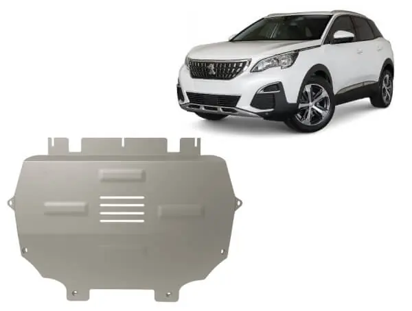 Nopea Toimitus Pohjapanssari Peugeot 3008 (2017➟), moottori, vaihdelaatikko, jäähdytin, etupuskuri, alumiinia 🙂