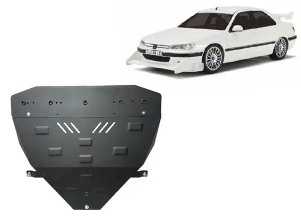 Tarjoushinta Pohjapanssari Peugeot 406 (1996-2004), moottori, vaihdelaatikko, jäähdytin, etupuskuri, terästä 🙂