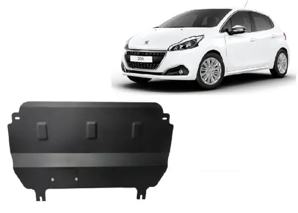 Halpa Hinta Pohjapanssari Peugeot 208 (2012-2019), moottori, vaihdelaatikko, terästä 🙂