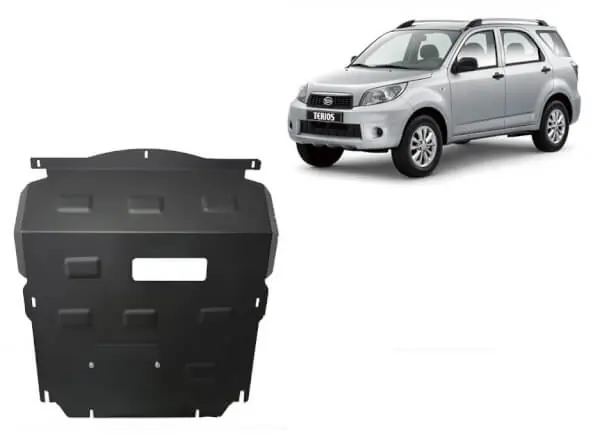 Pakollinen (Must-Have) Pohjapanssari Daihatsu Terios (2006-2018), moottori, jäähdytin, terästä 🙂