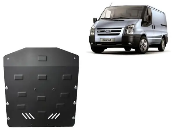 Heti Saatavilla Pohjapanssari Ford Transit (2007-2013), moottori, vaihdelaatikko, jäähdytin, etupuskuri, terästä 🙂