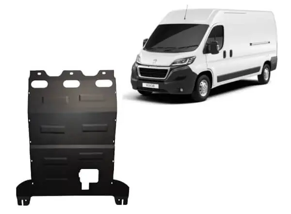 Päivän Tarjous Pohjapanssari Peugeot Boxer (2016➟), moottori, vaihdelaatikko, jäähdytin, terästä 🙂