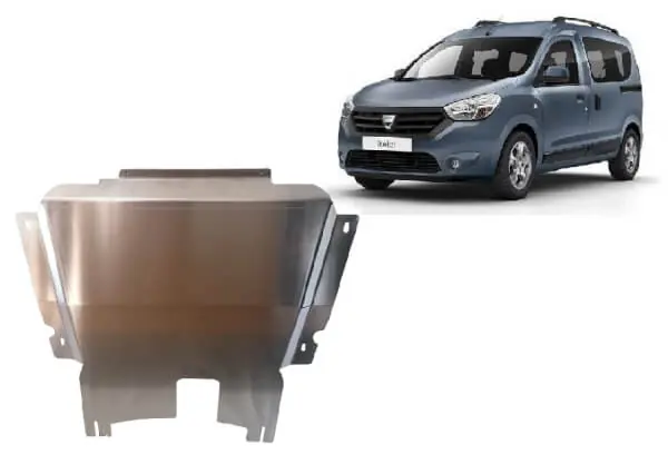 Pohjapanssari Dacia Dokker (2012-2020), moottori, vaihdelaatikko, alumiinia đ AlkuperĂ€inen