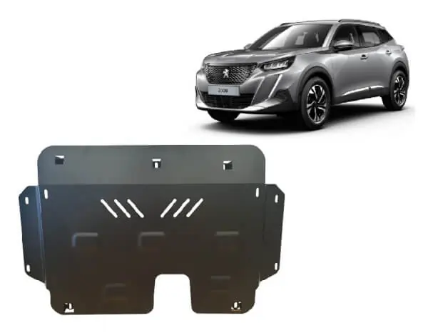 Uusi Malli Pohjapanssari Peugeot 2008 (2019➟), moottori, vaihdelaatikko, jäähdytin, terästä 🙂