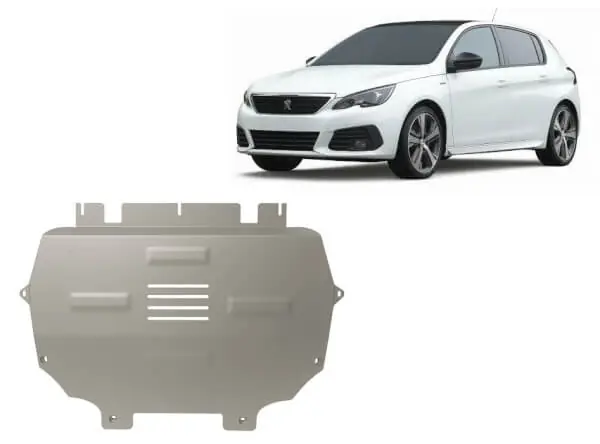Paras Hinta Pohjapanssari Peugeot 308 (2018➟), moottori, vaihdelaatikko, jäähdytin, etupuskuri, alumiinia 🙂