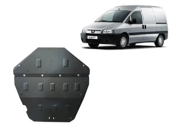 Pohjapanssari Peugeot Expert (1995-2006), moottori, vaihdelaatikko, jäähdytin, etupuskuri, terästä 🙂 Kuuma Tarjous