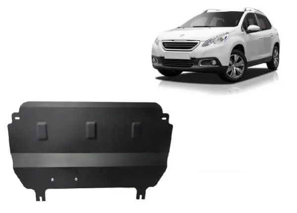 Pohjapanssari Peugeot 2008 (2013-2019), moottori, vaihdelaatikko, terästä 🙂 Alkuperäinen