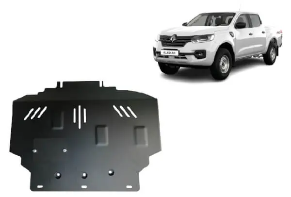 Pohjapanssari Renault Alaskan (2017➟), moottori, terästä 🙂 Suoraan Valmistajalta