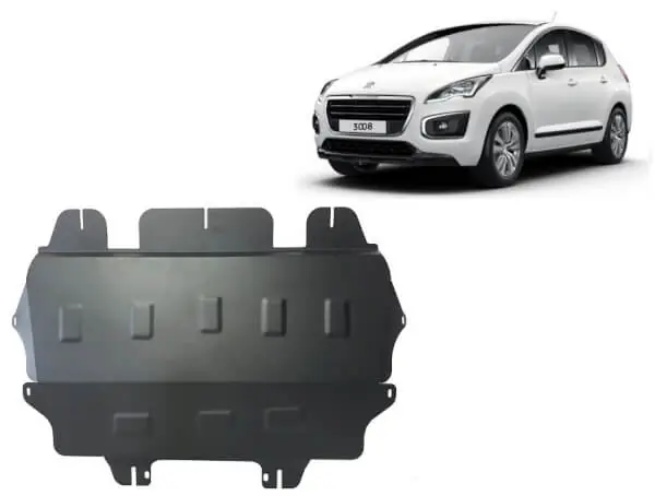 Pohjapanssari Peugeot 3008 (2009-2016), moottori, vaihdelaatikko, terästä 🙂 Tukkuhinta