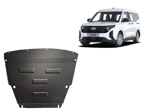 Tarjous Pohjapanssari Ford Tourneo Courier (2023➟), moottori, vaihdelaatikko, jäähdytin, terästä 🙂