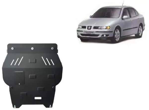 Loppuunmyynti Pohjapanssari Seat Toledo (1998-2004), moottori, vaihdelaatikko, jäähdytin, etupuskuri, terästä 🙂