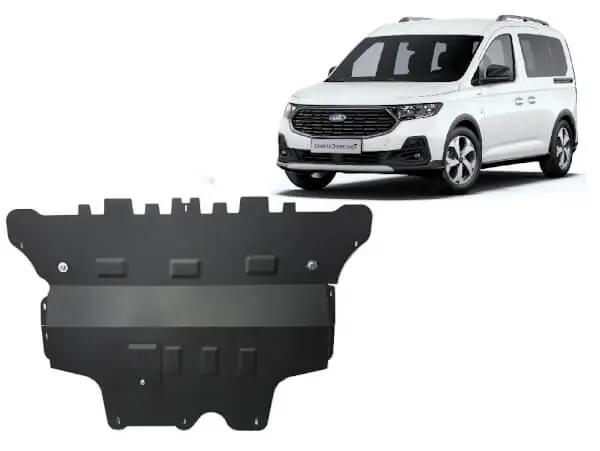 Erikoistarjous Pohjapanssari Ford Tourneo Connect automaatti (2021➟), moottori, vaihdelaatikko, jäähdytin, etupuskuri, terästä 🙂
