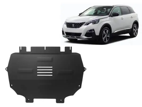 Alkuperäinen Pohjapanssari Peugeot 5008 (2017➟), moottori, vaihdelaatikko, jäähdytin, terästä 🙂