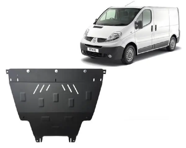 Superhinta Pohjapanssari Renault Trafic (2003-2014), moottori, vaihdelaatikko, jäähdytin, terästä 🙂