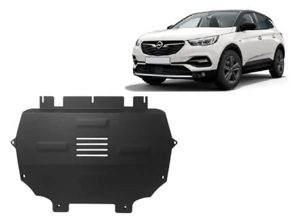 Pohjapanssari Opel Grandland X (2017➟), moottori, vaihdelaatikko, jäähdytin, terästä 🙂 Vain Tänään