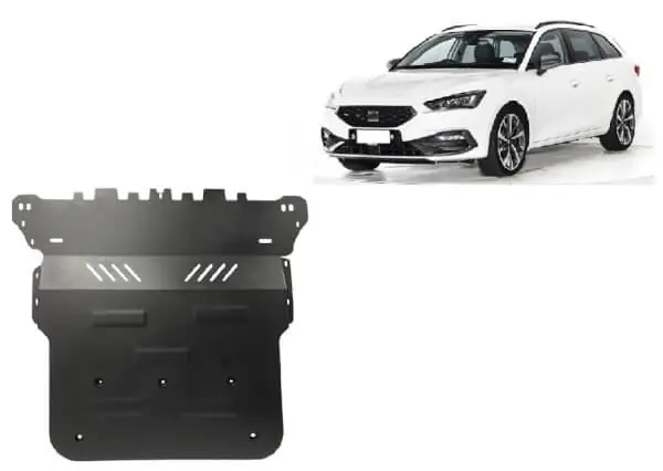 Ajankohtainen Pohjapanssari Seat Leon (2020➟), moottori, vaihdelaatikko, jäähdytin, terästä 🙂