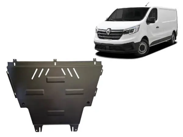 Pohjapanssari Renault Trafic (2022➟), moottori, vaihdelaatikko, jäähdytin, terästä 🙂 Tilaa Heti