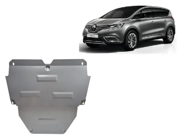 Suosittu Pohjapanssari Renault Espace (2016➟), moottori, vaihdelaatikko, alumiinia 🙂