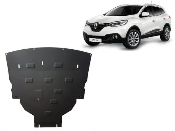 Halpa Pohjapanssari Renault Kadjar (2015-2022), moottori, vaihdelaatikko, jäähdytin, terästä 🙂