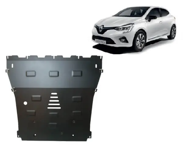 Pohjapanssari Renault Clio (2019➟), moottori, vaihdelaatikko, jäähdytin, terästä 🙂 Superhinta