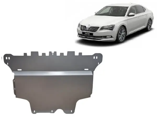 Rajoitettu Tarjous Pohjapanssari Skoda Superb (2015➟), moottori, vaihdelaatikko, jäähdytin, etupuskuri, alumiinia 🙂