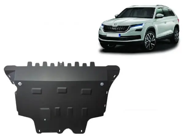 Halpa Hinta Pohjapanssari Skoda Kodiaq (2016➟), moottori, vaihdelaatikko, jäähdytin, etupuskuri, terästä 🙂