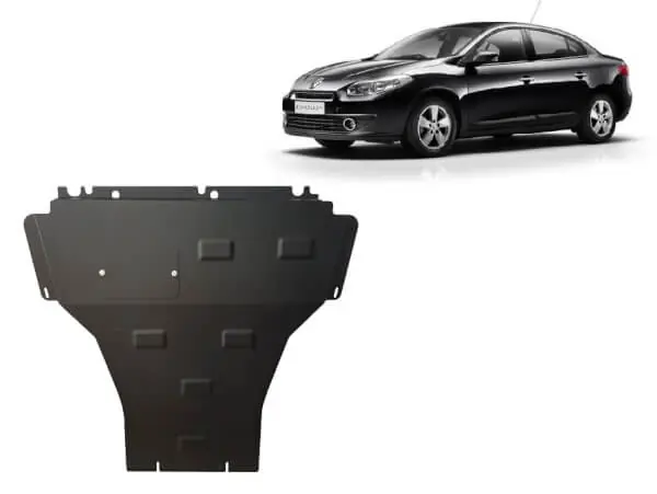 Pohjapanssari Renault Fluence (2010-2015), moottori, vaihdelaatikko, jäähdytin, terästä 🙂 Tehdashinta