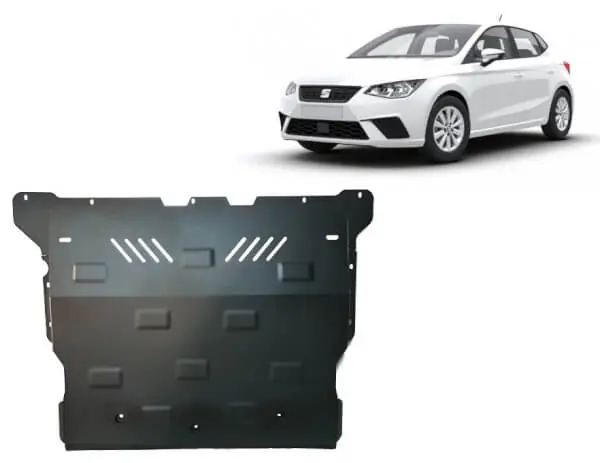 Asiakkaiden Suosikki Pohjapanssari Seat Ibiza (2017➟), moottori, vaihdelaatikko, jäähdytin, etupuskuri, terästä 🙂