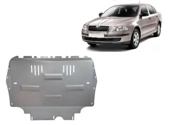 Pohjapanssari Skoda Octavia (2004-2012), moottori, vaihdelaatikko, jäähdytin, alumiinia 🙂 Osta Nyt