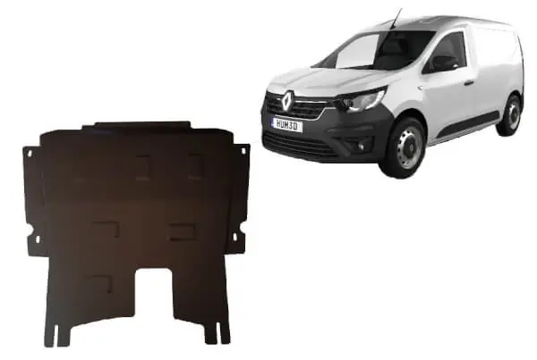 Turvallinen Maksu Pohjapanssari Renault Express (2021➟), moottori, vaihdelaatikko, jäähdytin, terästä 🙂