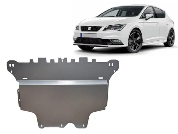 Viikonlopputarjous Pohjapanssari Seat Leon (2012-2021), moottori, vaihdelaatikko, jäähdytin, etupuskuri, alumiinia 🙂