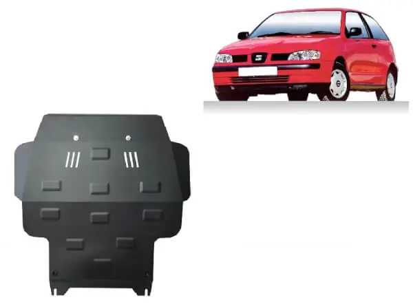 Pohjapanssari Seat Ibiza (1993-2002), moottori, vaihdelaatikko, jäähdytin, etupuskuri, terästä 🙂 Tilaa Heti