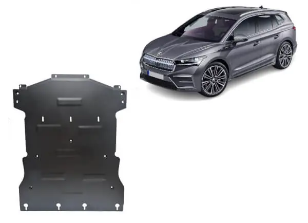 Pohjapanssari Skoda Enyaq (2022➟), moottori, vaihdelaatikko, jäähdytin, terästä 🙂 Viikonlopputarjous
