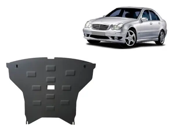 Pohjapanssari Mercedes-Benz C-Sarja (2000-2007), moottori, jäähdytin, terästä 🙂 Loppuunmyynti