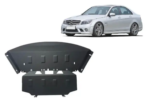 Suoraan Valmistajalta Pohjapanssari Mercedes-Benz C-Sarja (2006-2014), moottori, jäähdytin, etupuskuri, terästä 🙂
