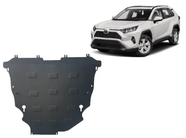 Heti Saatavilla Pohjapanssari Toyota RAV4 (2018➟), moottori, vaihdelaatikko, jäähdytin, etupuskuri, terästä 🙂