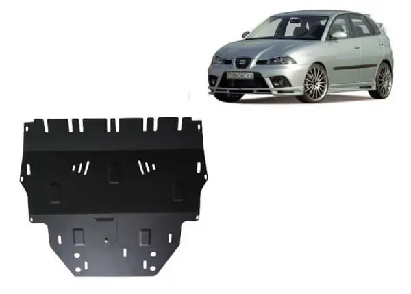 Nopea Toimitus Pohjapanssari Seat Ibiza diesel (2002-2017), moottori, vaihdelaatikko, etupuskuri, terästä 🙂