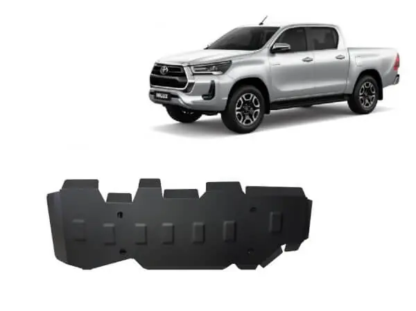 Pohjapanssari Toyota Hilux Invincible (2021➟), polttoainetankki, terästä 🙂 Tarjoushinta