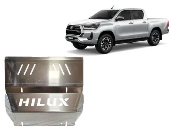 Pohjapanssari Toyota Hilux Invincible (2021➟), jäähdytin, alumiinia 🙂 Tarjoushinta