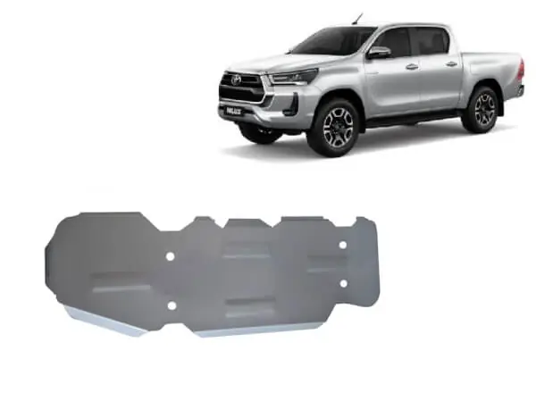 Sertifioitu Pohjapanssari Toyota Hilux Invincible (2021➟), polttoainetankki, alumiinia 🙂