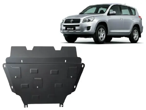 Pohjapanssari Toyota RAV4 diesel (2006-2013), moottori, vaihdelaatikko, jäähdytin, etupuskuri, terästä 🙂 Tilaa Heti