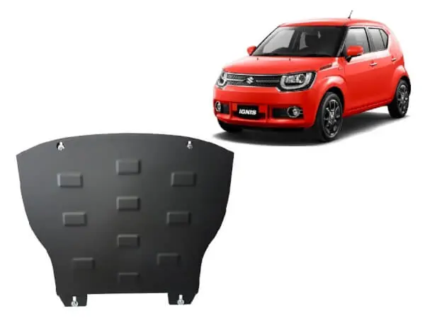 Turvallinen Maksu Pohjapanssari Suzuki Ignis (2016➟), moottori, vaihdelaatikko, jäähdytin, etupuskuri, terästä 🙂