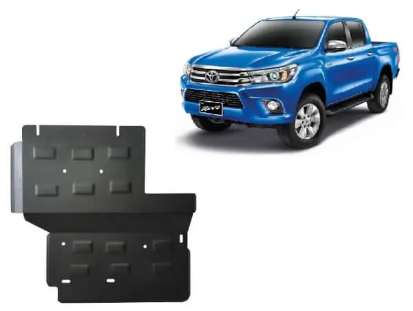 Pohjapanssari Toyota Hilux Revo (2016-2021), DPF , hiukkassuodatin, jakovaihteisto, terästä 🙂 Suosittu