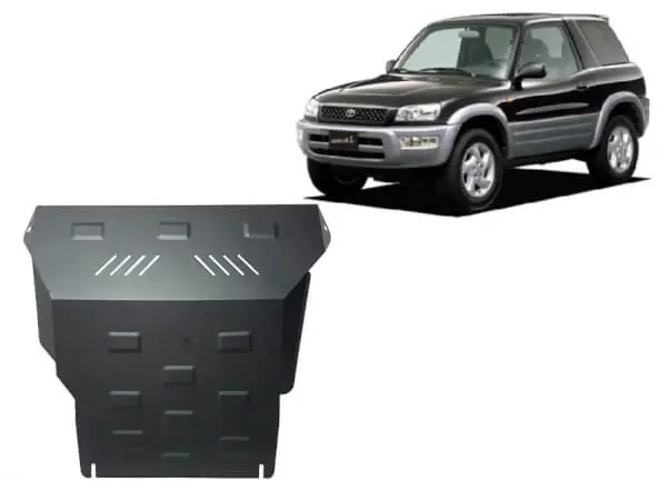 Pohjapanssari Toyota RAV4 (1994-2000), moottori, vaihdelaatikko, jäähdytin, etupuskuri, terästä 🙂 Poisto