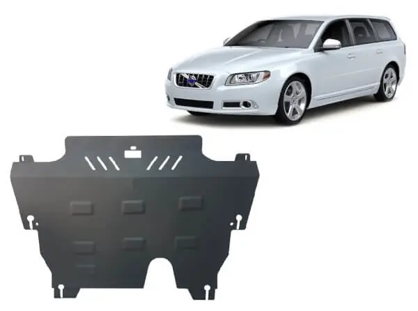 Pohjapanssari Volvo V70 (2007-2016), moottori, vaihdelaatikko, jäähdytin, terästä 🙂 Edullinen Hinta